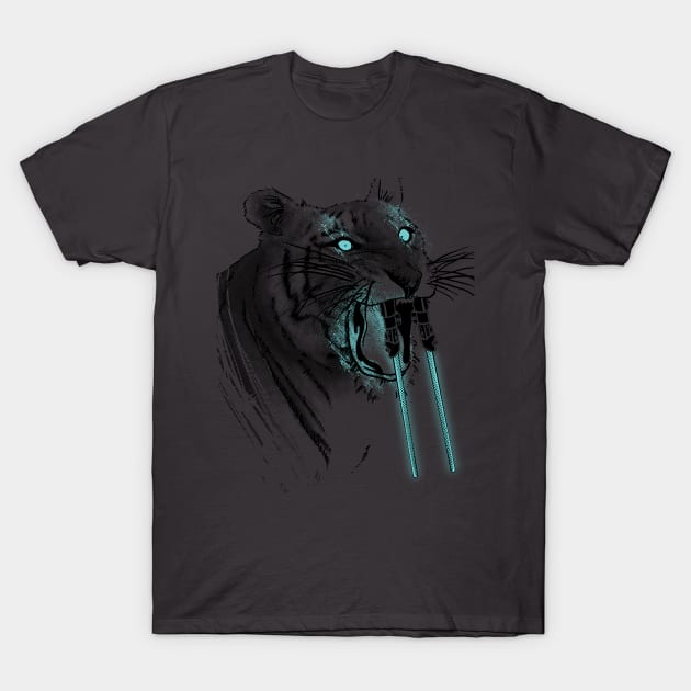 Toothed Saber Tiger T-Shirt by Tobe_Fonseca